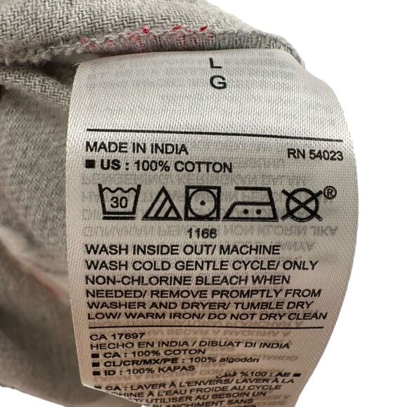 Old Navy Christmas Pajama Pants Gray Santa Womens Size Large Flannel Lounge PJs - Picture 6 of 7